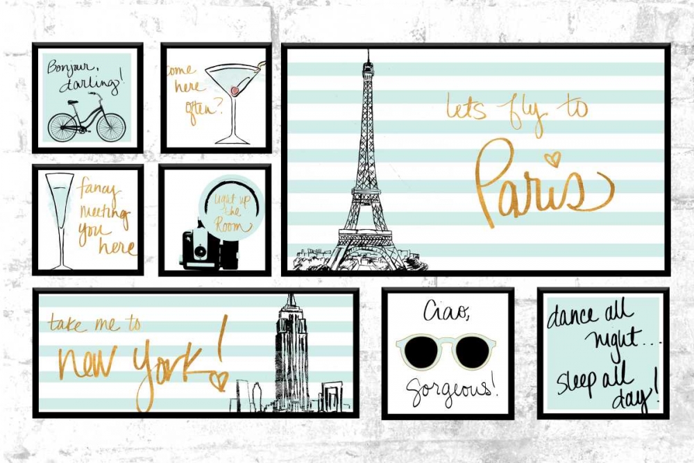 Art Print: Travel Pack Teal