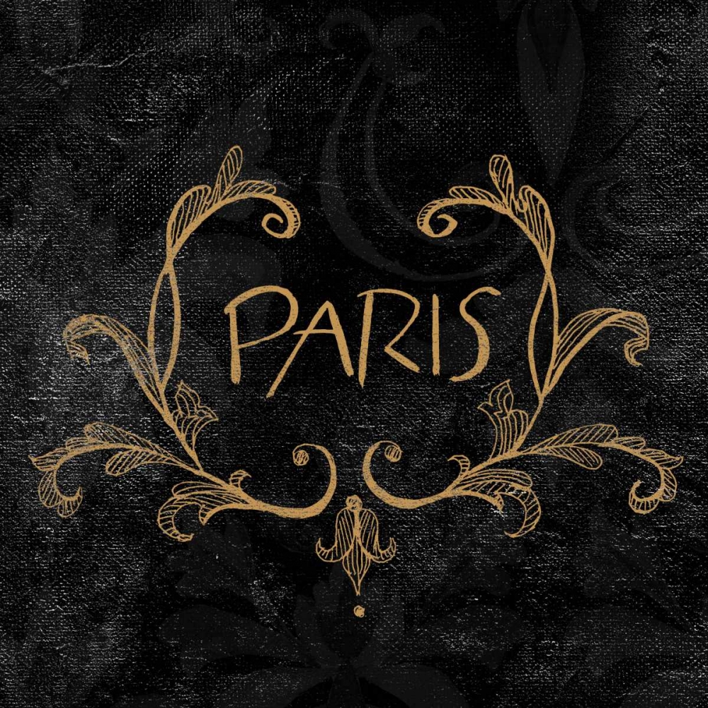 Art Print: Elegant Paris Gold I