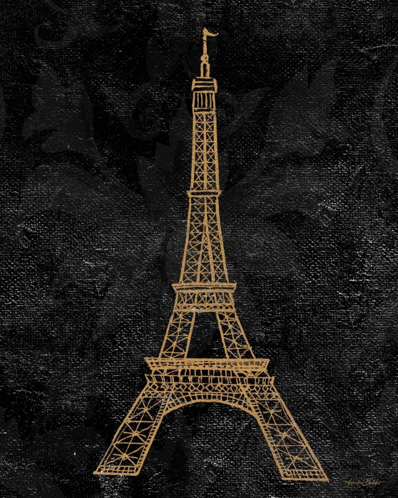Art Print: Elegant Paris Gold