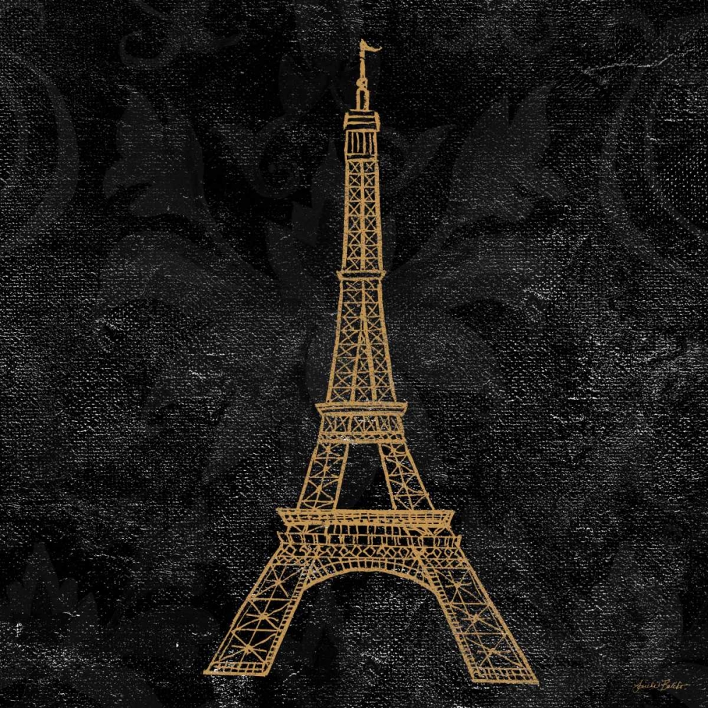 Wall art: Elegant Paris Gold III, by Baliko, Linda