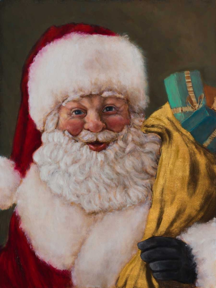 Wall Art Painting id:74092, Name: Jolly Saint Nick, Artist: Johnson, Walt