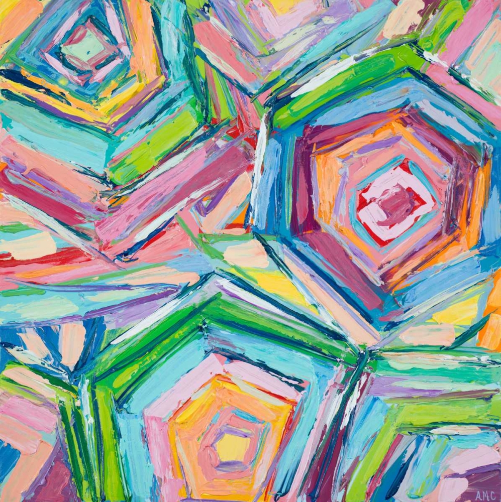 Wall Art Painting id:47641, Name: Beach Umbrellas, Artist: Coolick, Ann Marie