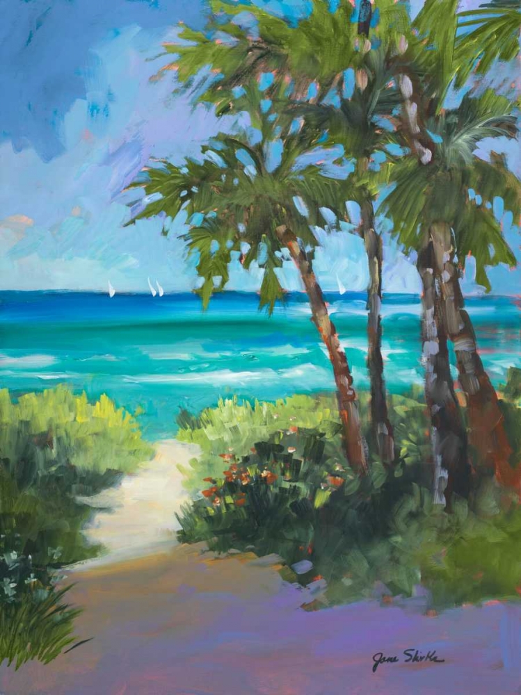 Wall art: Caribbean View I, by Slivka, Jane