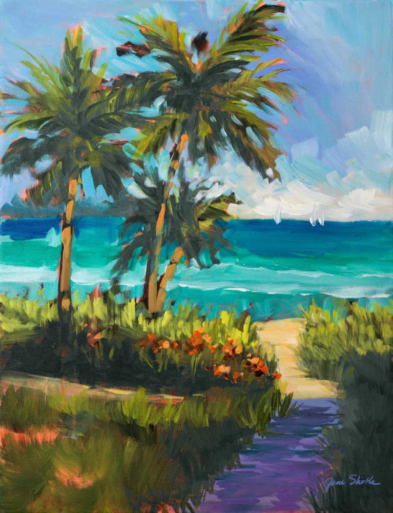 Art Print: Caribbean View II