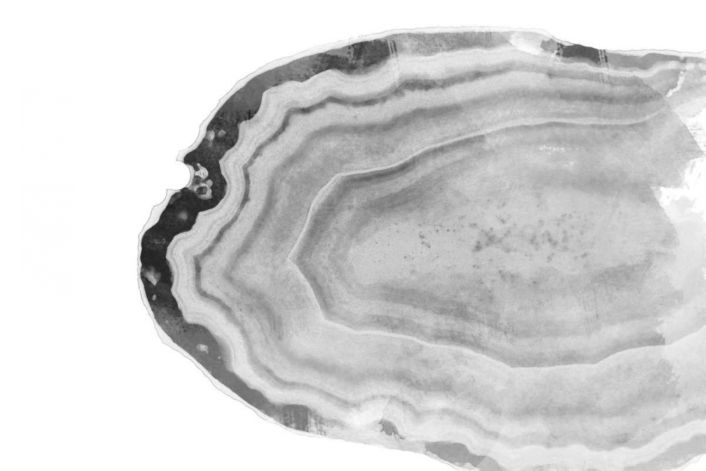 Wall art: Watercolor BW Agate, by Bryant, Susan