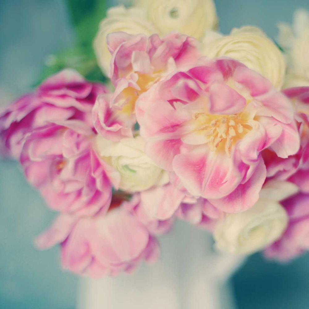 Art Print: Blushing Blooms I