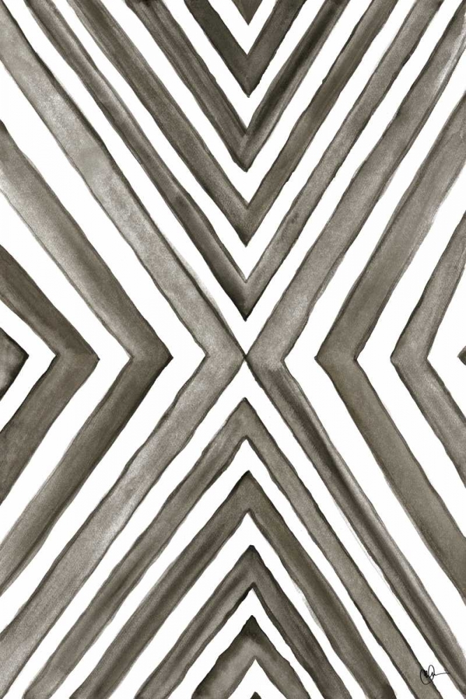 Art Print: Angled Black and White