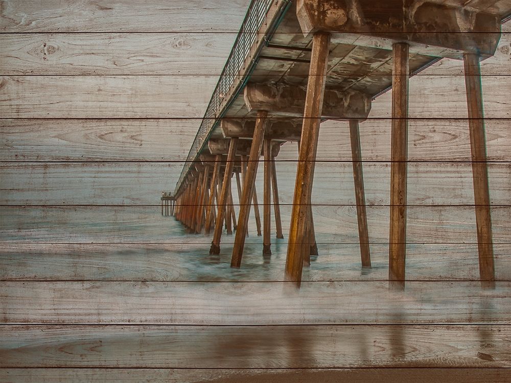 Art Print: Pier on Wood I