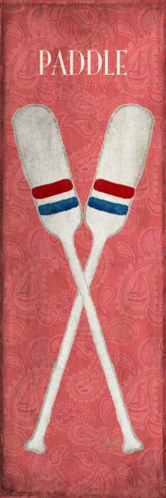 Wall Art Painting id:159446, Name: Oars and Anchors II, Artist: Metz, Andi