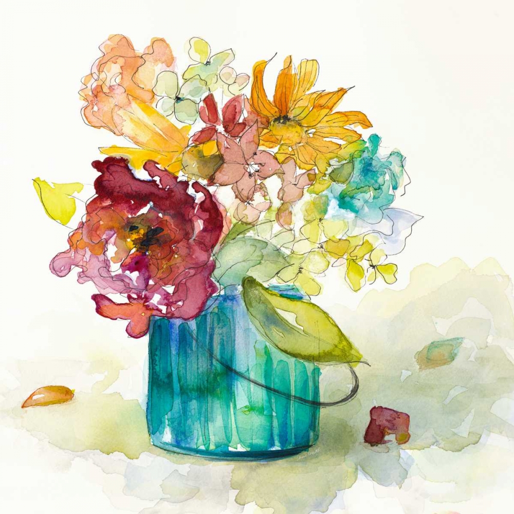 Wall art: Flower Burst in Vase II, by Loreth, Lanie