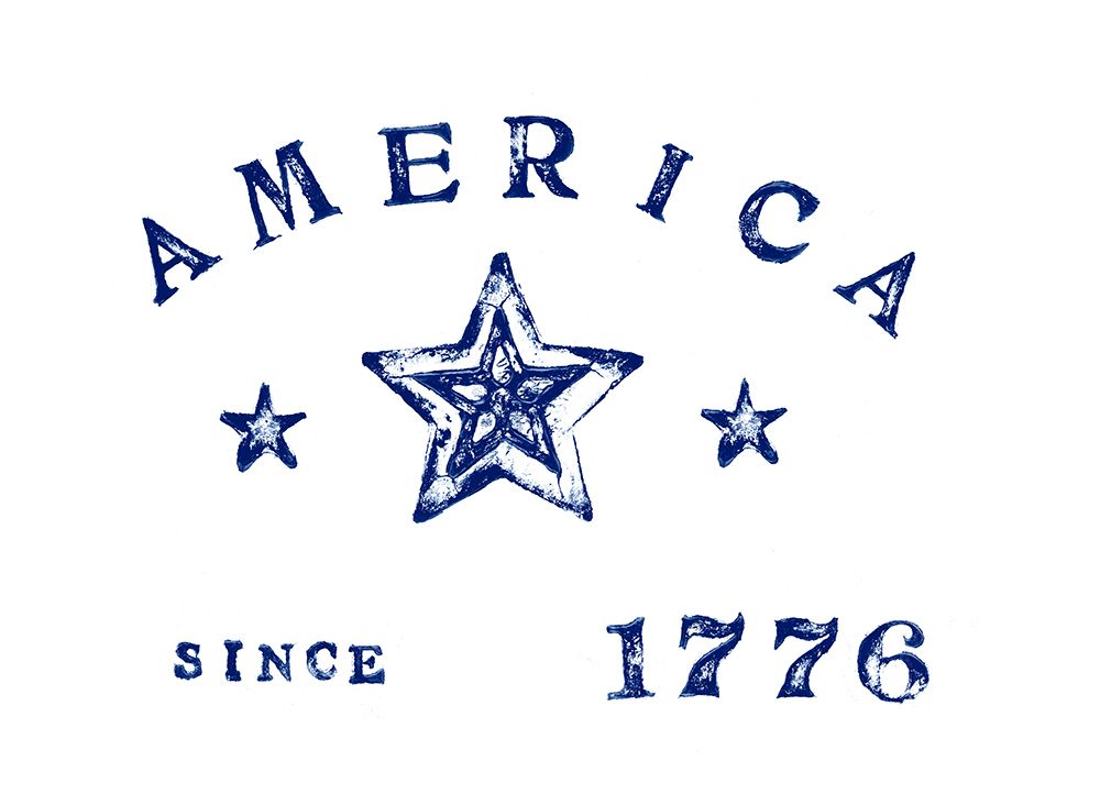 Wall Art Painting id:777034, Name: America 1776 White, Artist: Kinnison, Carolyn