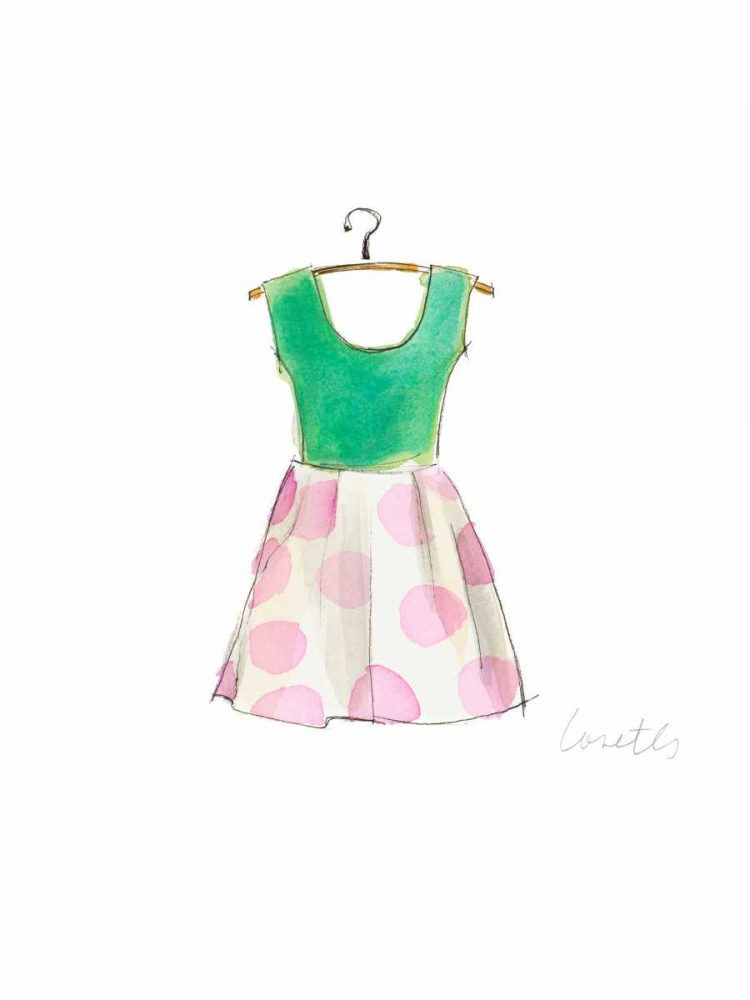 Art Print: The Watercolor Dresses IV