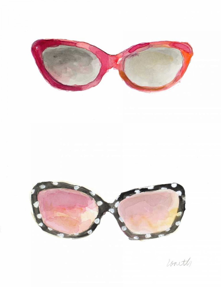 Art Print: Water Color Sunglasses I
