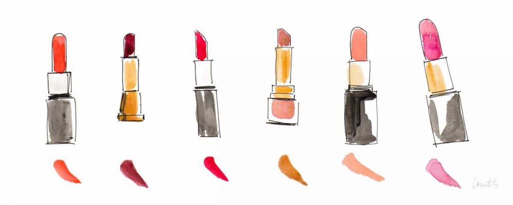 Art Print: Water Color Make Up Panel I
