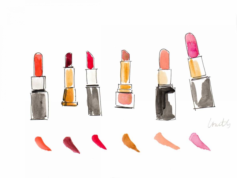 Art Print: Water Color Make Up I