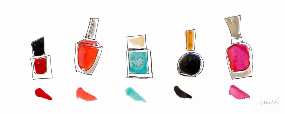 Art Print: Water Color Make Up Panel II