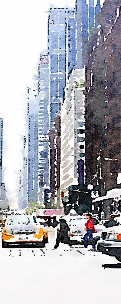 Wall art: City Life Panel II, by Navas, Emily