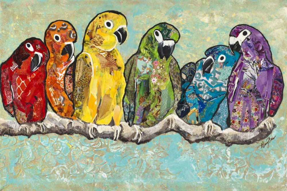 Wall Art Painting id:123892, Name: Flock of Colors, Artist: Ritter, Gina