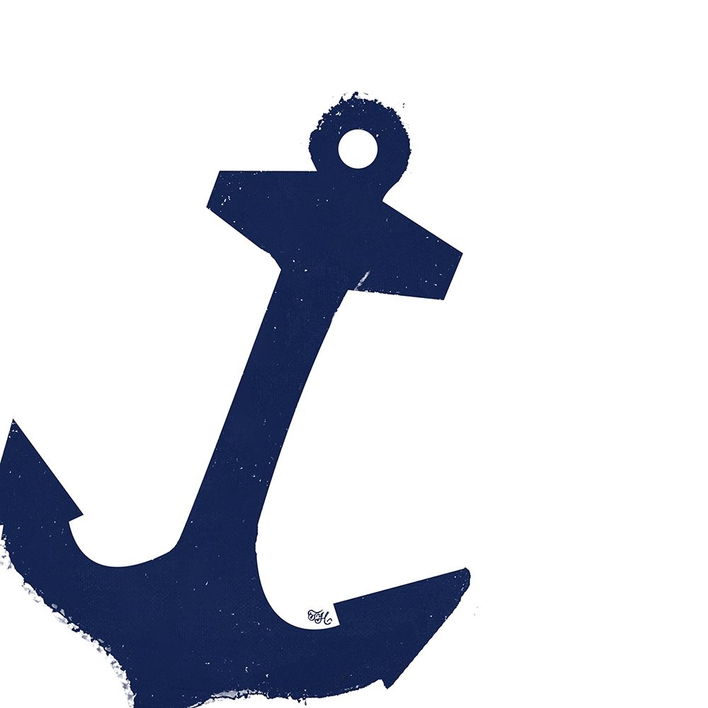 Wall Art Painting id:205269, Name: Coastal Navy on White III, Artist: Hakimipour, Tiffany