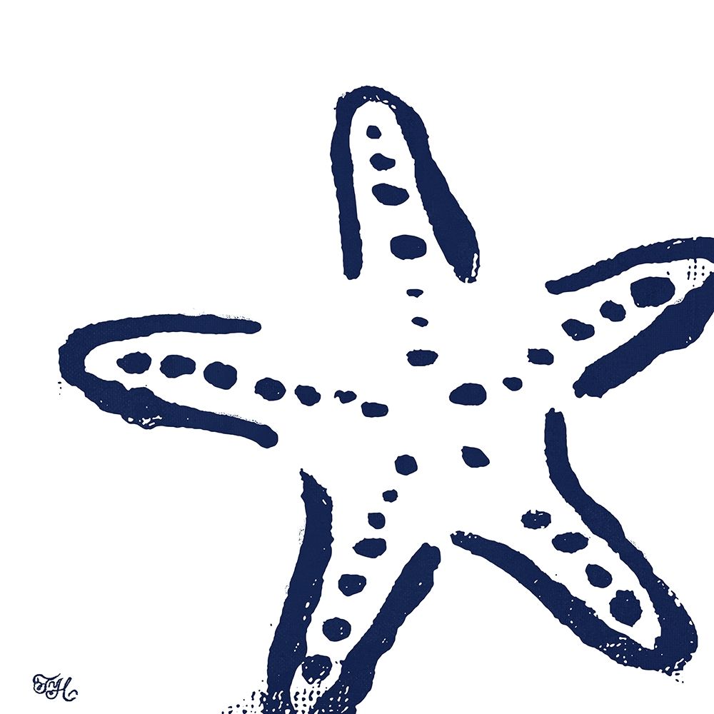 Wall Art Painting id:205270, Name: Coastal Navy on White II, Artist: Hakimipour, Tiffany