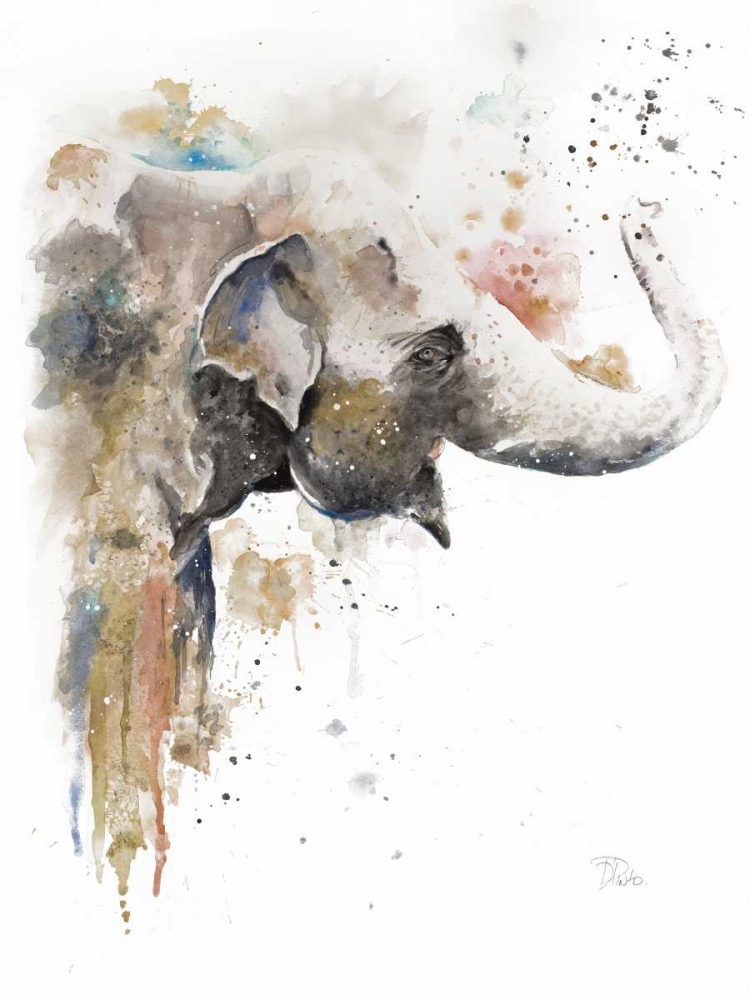 Wall Art Painting id:123908, Name: Water Elephant, Artist: Pinto, Patricia