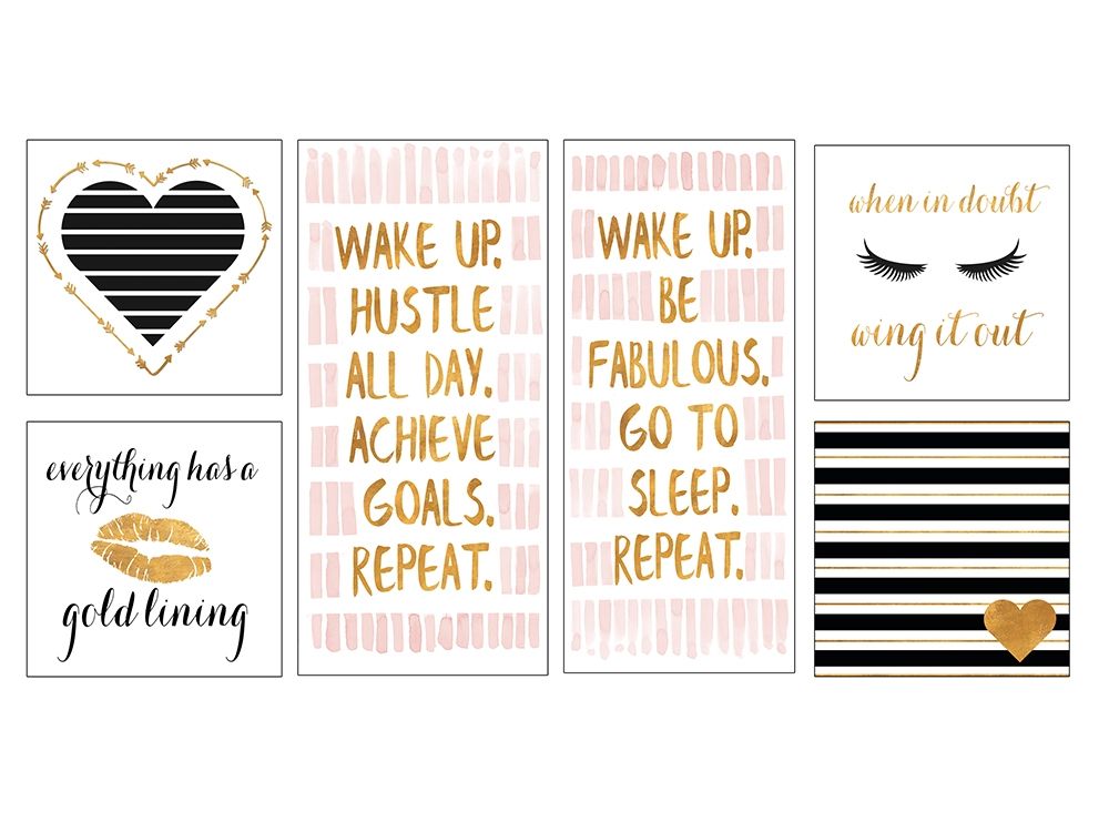 Art Print: Golden Glam Collection