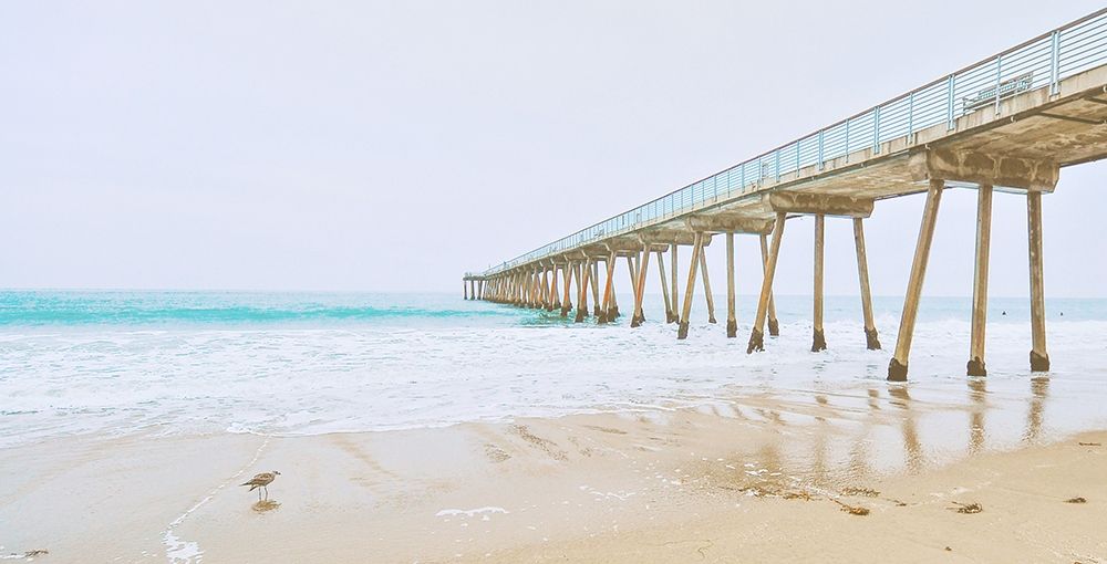 Art Print: Beach Pier View