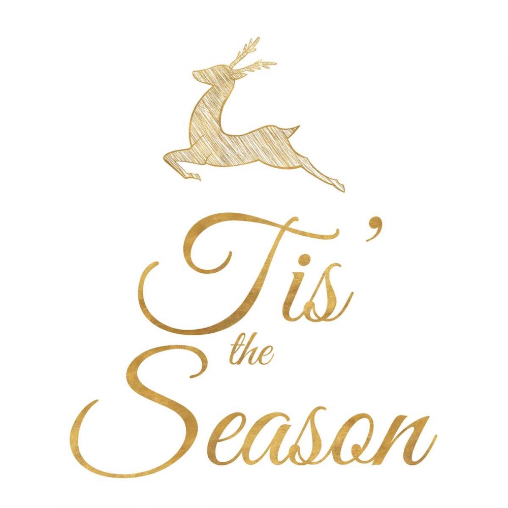 Wall Art Painting id:104394, Name: Golden Christmas I, Artist: SD Graphics Studio