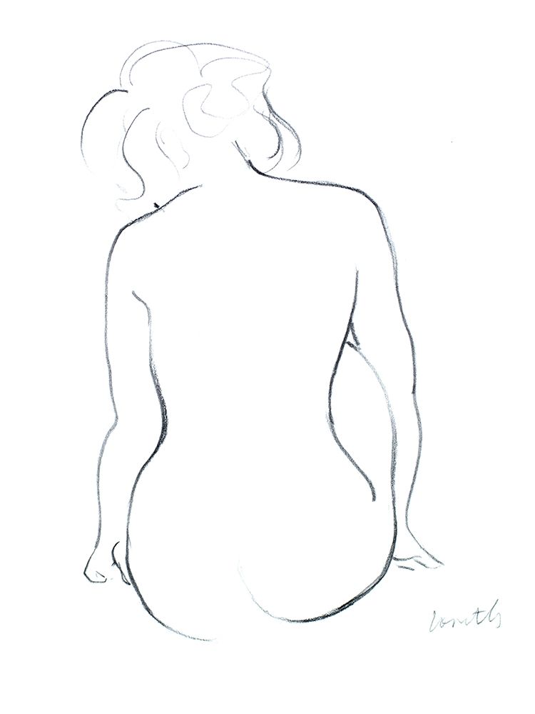 Wall art: Contemplating Female II, by Loreth, Lanie