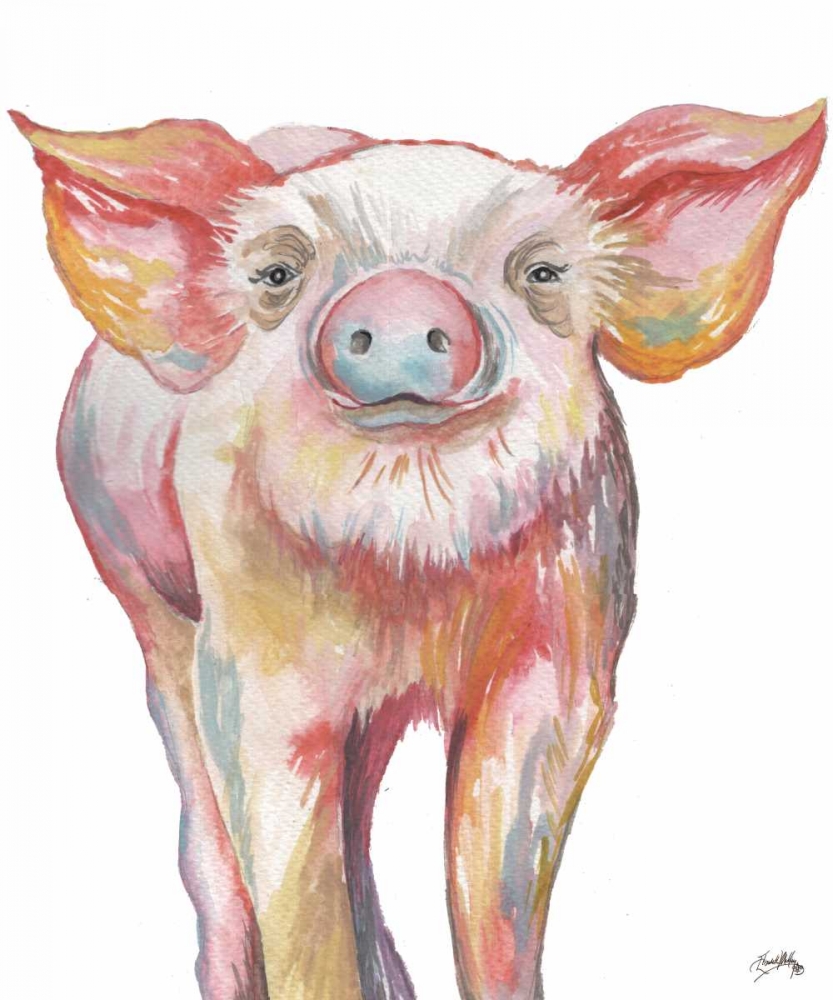 Wall Art Painting id:174880, Name: Pig III, Artist: Medley, Elizabeth