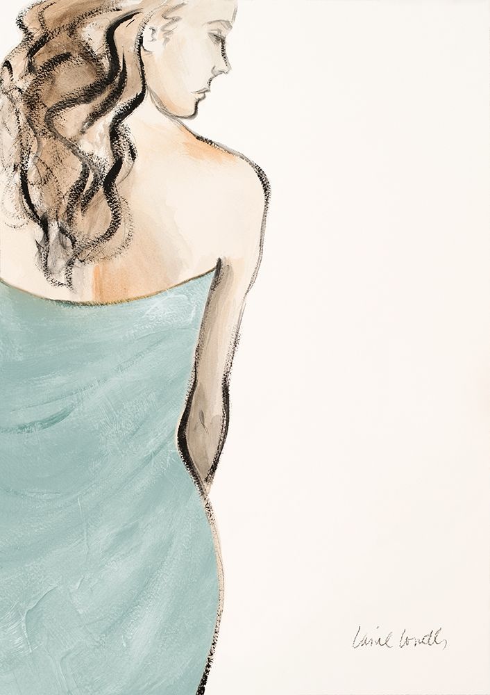 Art Print: Contemplative Woman I