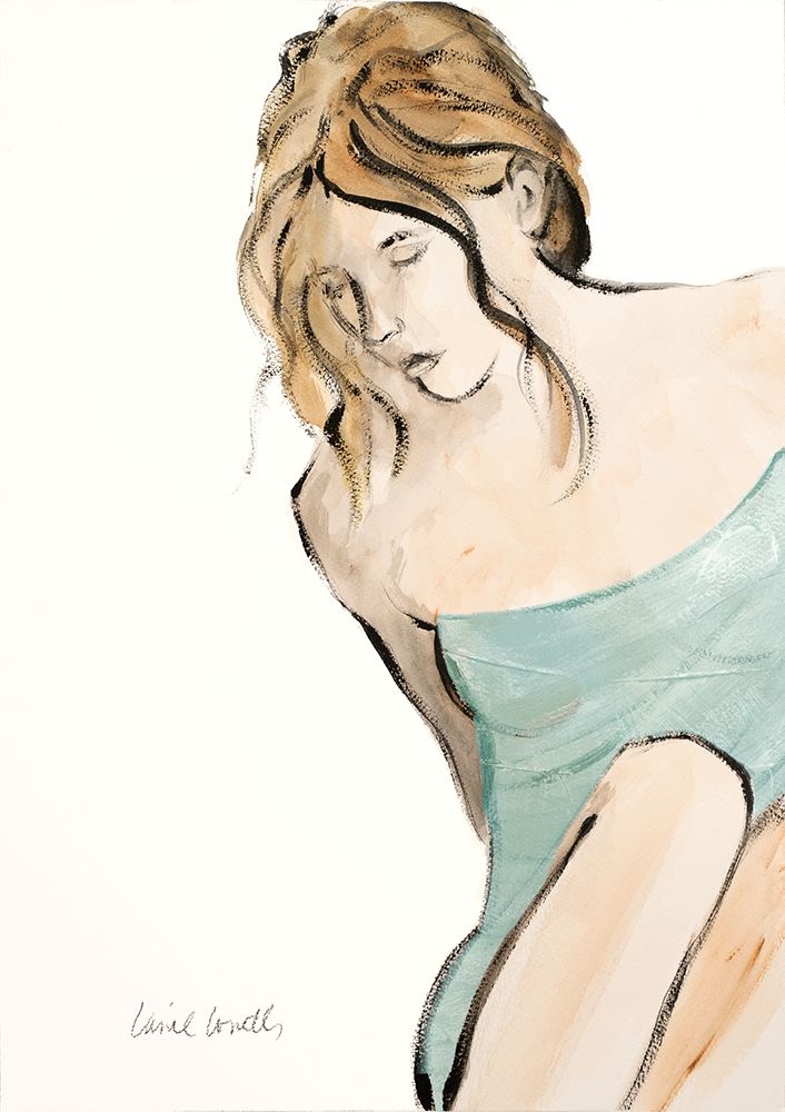 Art Print: Contemplative Woman II