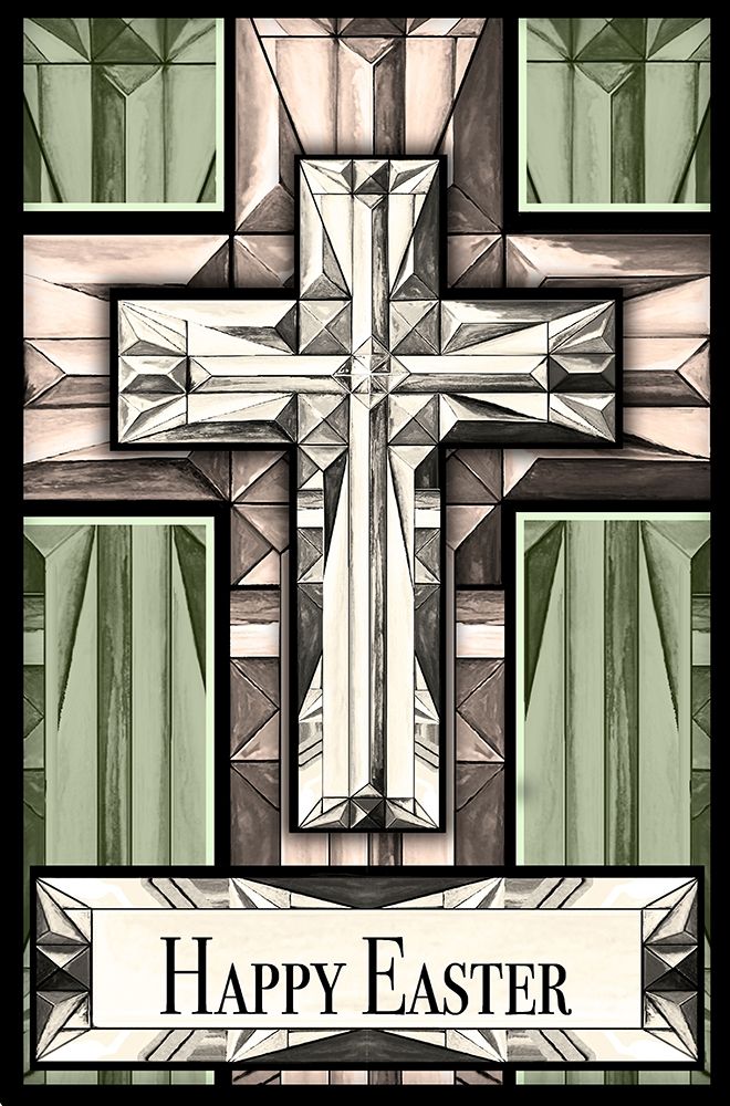 Art Print: Easter Greetings Cross