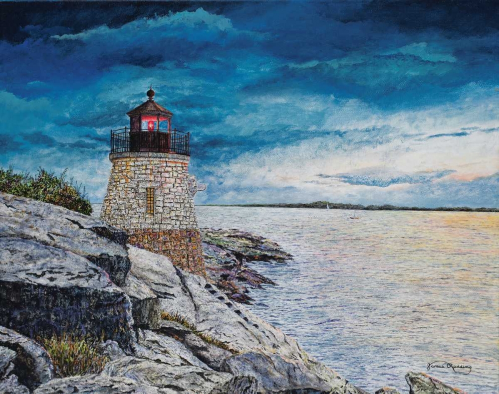 Wall Art Painting id:160001, Name: Castle Bay Light, Artist: Redding, James