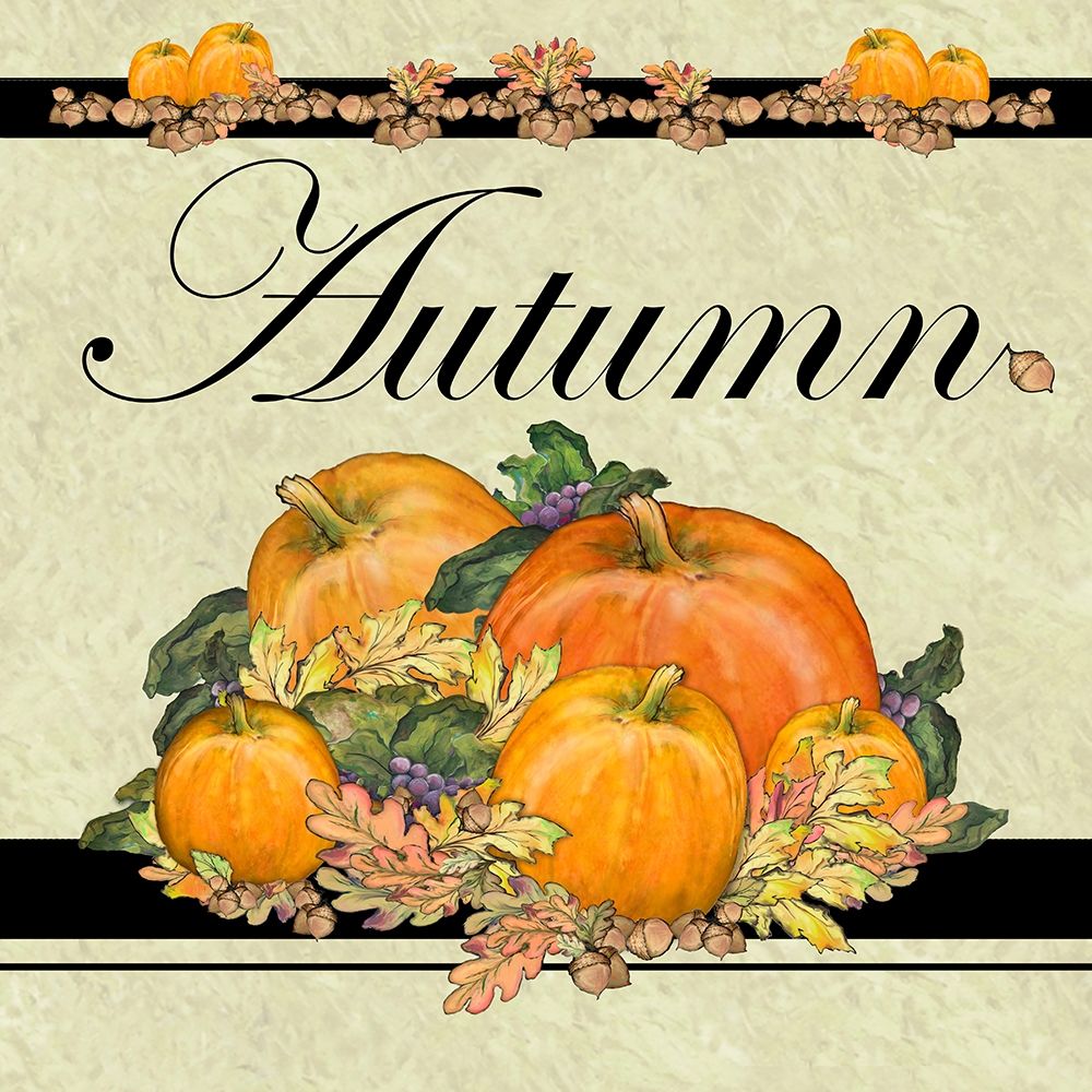 Art Print: Autumn Pumpkins