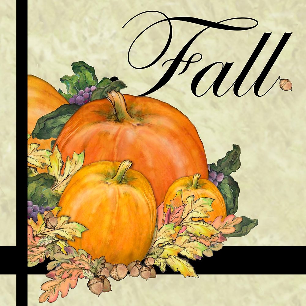 Art Print: Fall Pumpkins