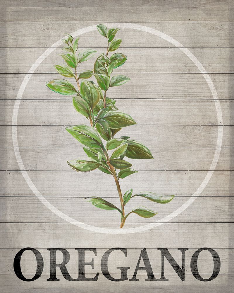 Art Print: Fresh Herbs on Wood V