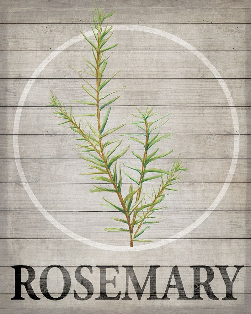 Art Print: Fresh Herbs on Wood II