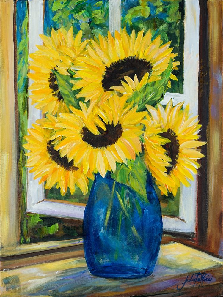 Wall Art Painting id:309419, Name: Sunflowers, Artist: DeRice, Julie