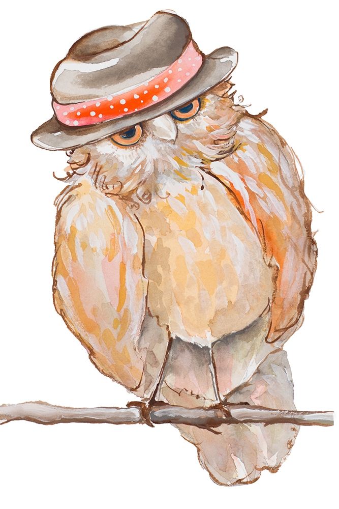 Art Print: Jazzy Owl