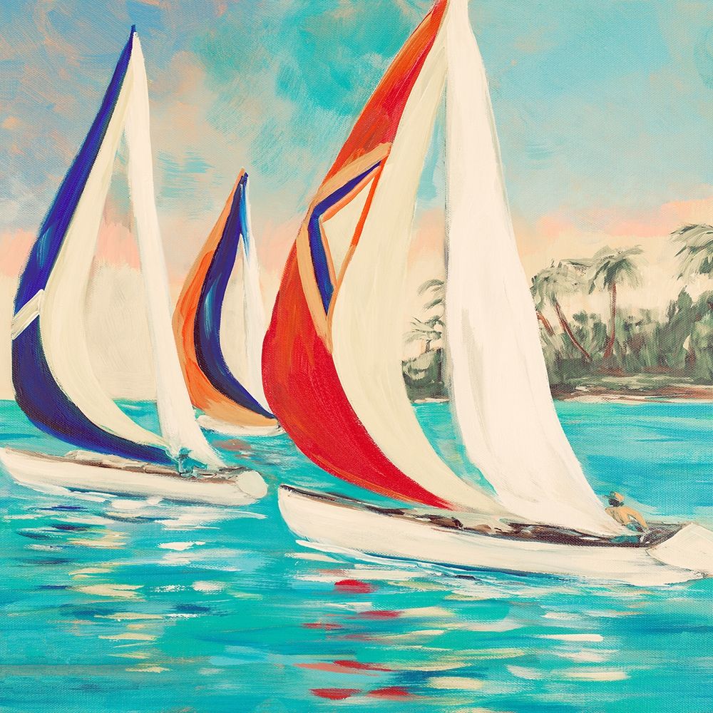 Wall art: Sunset Sails II, by DeRice, Julie