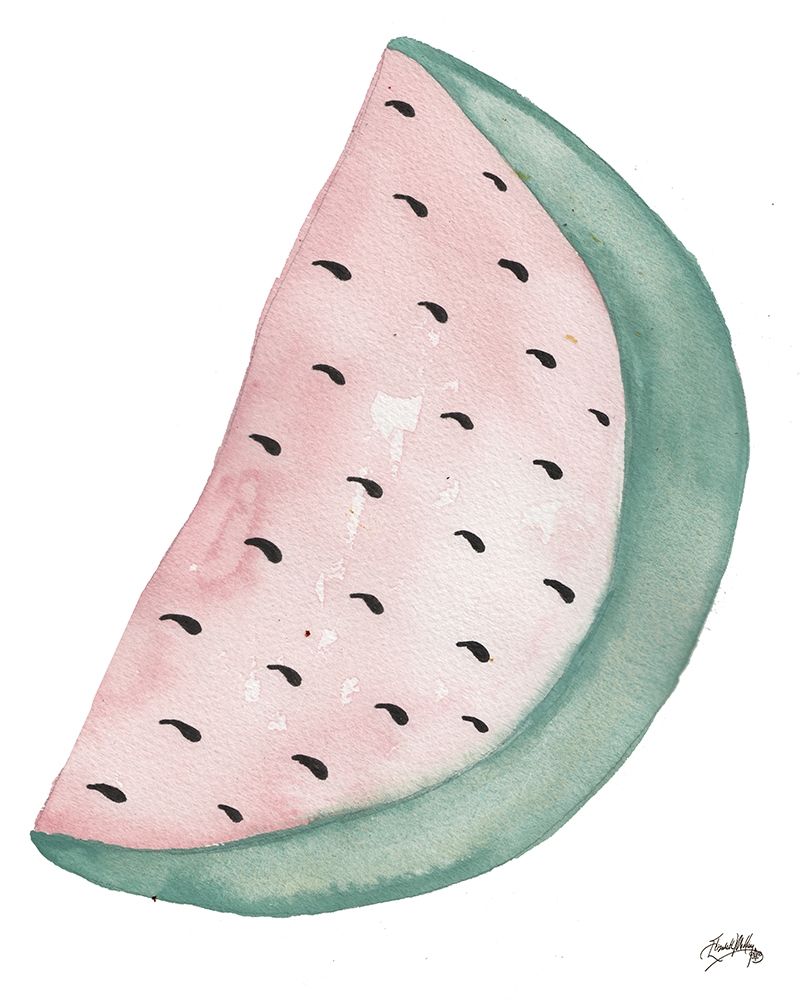 Wall Art Painting id:206579, Name: A Watermelon, Artist: Medley, Elizabeth