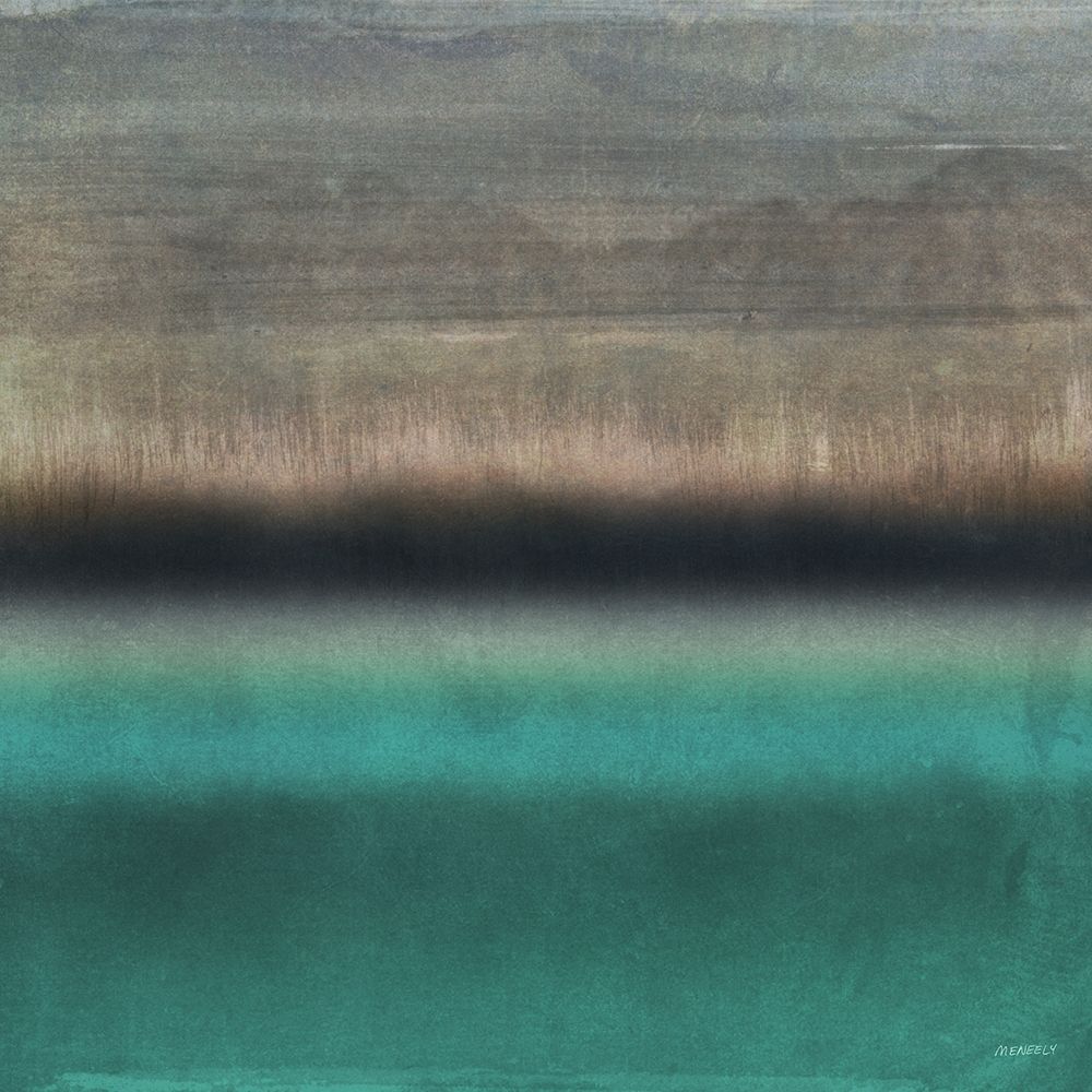 Wall Art Painting id:206664, Name: Loon Lake In Teal II, Artist: Meneely, Dan