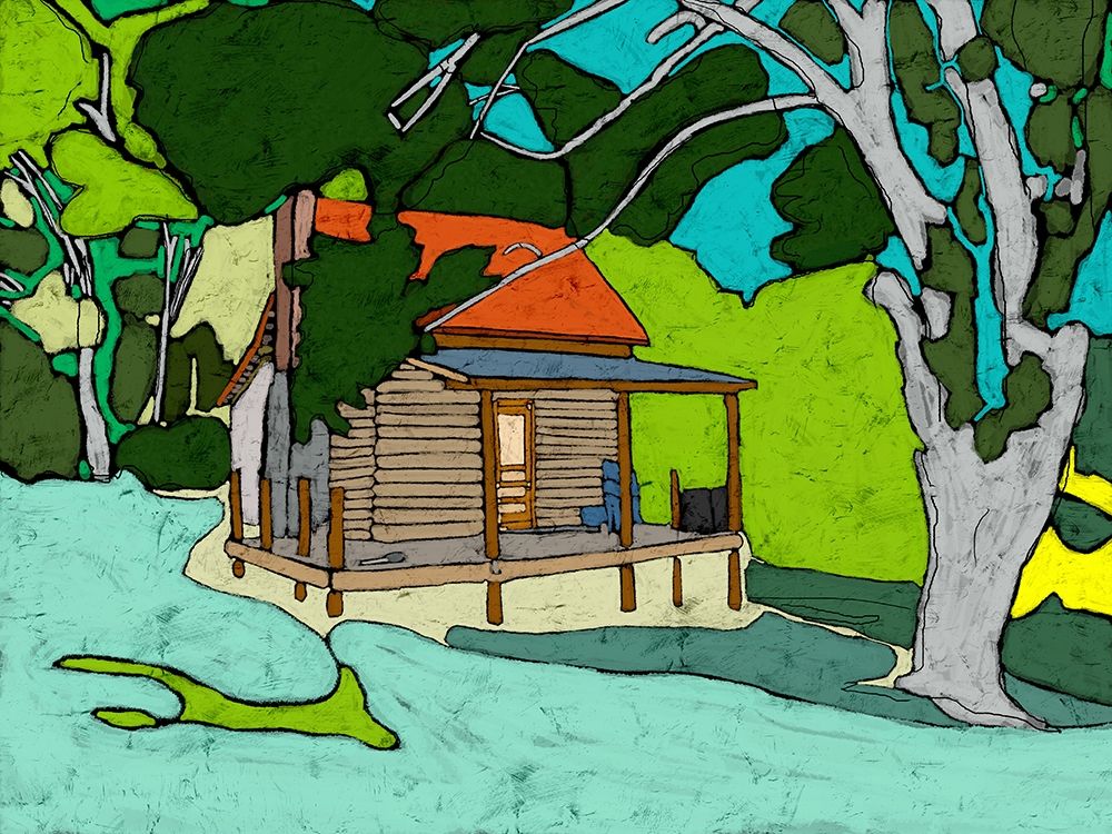 Art Print: Cabin in the Woods