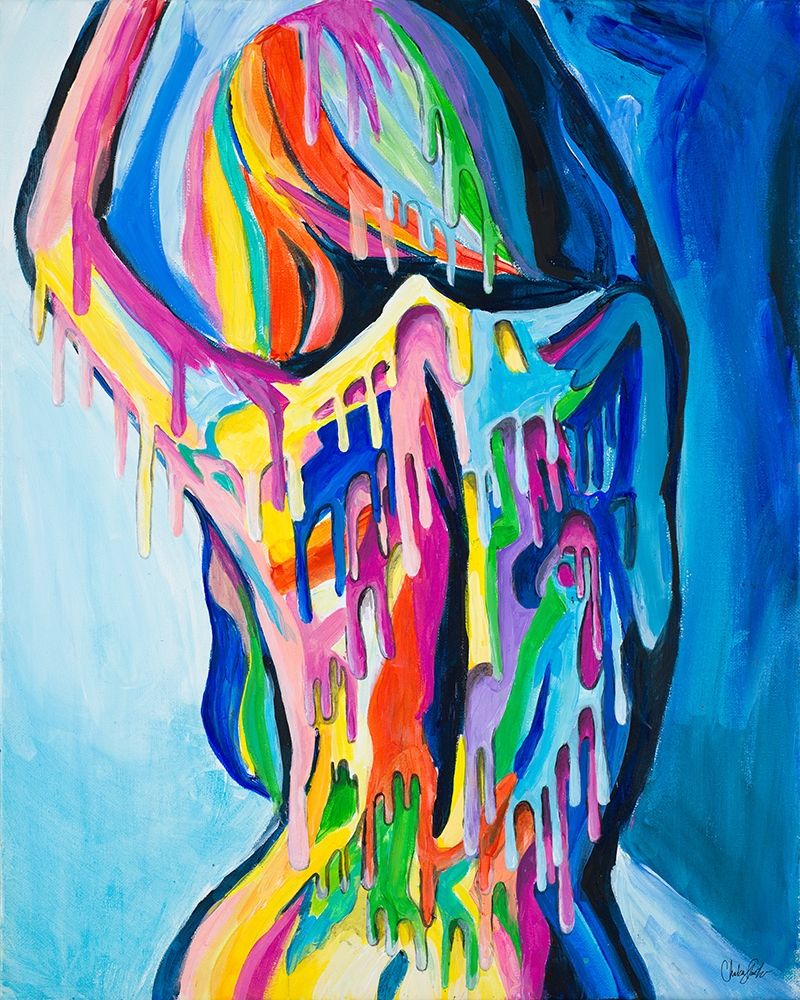 Art Print: Vibrant Female Figurative