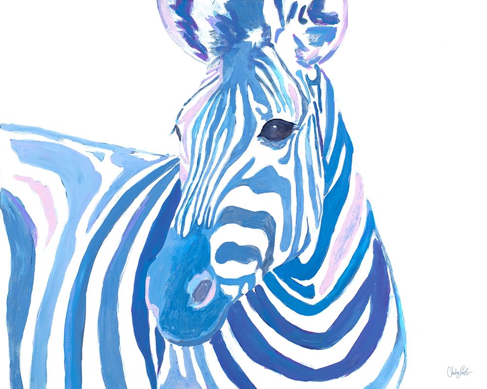 Art Print: Vibrant Zebra