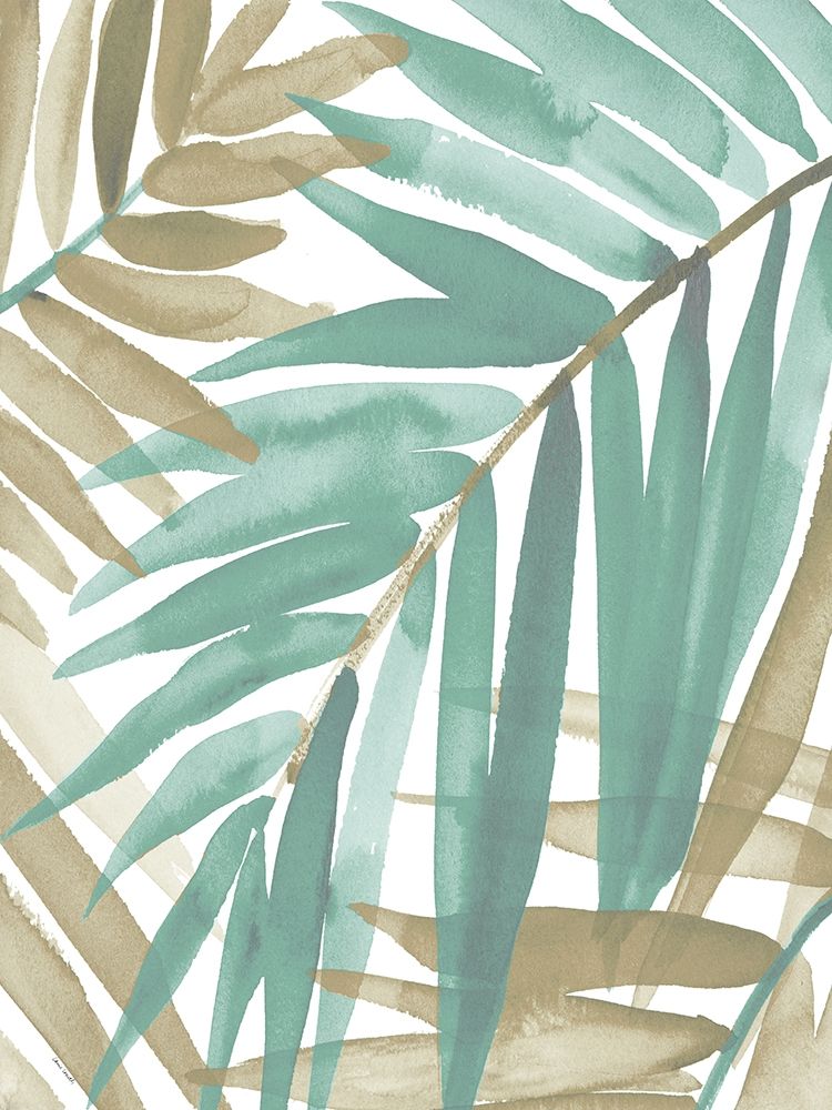 Art Print: Teal Palm Design II