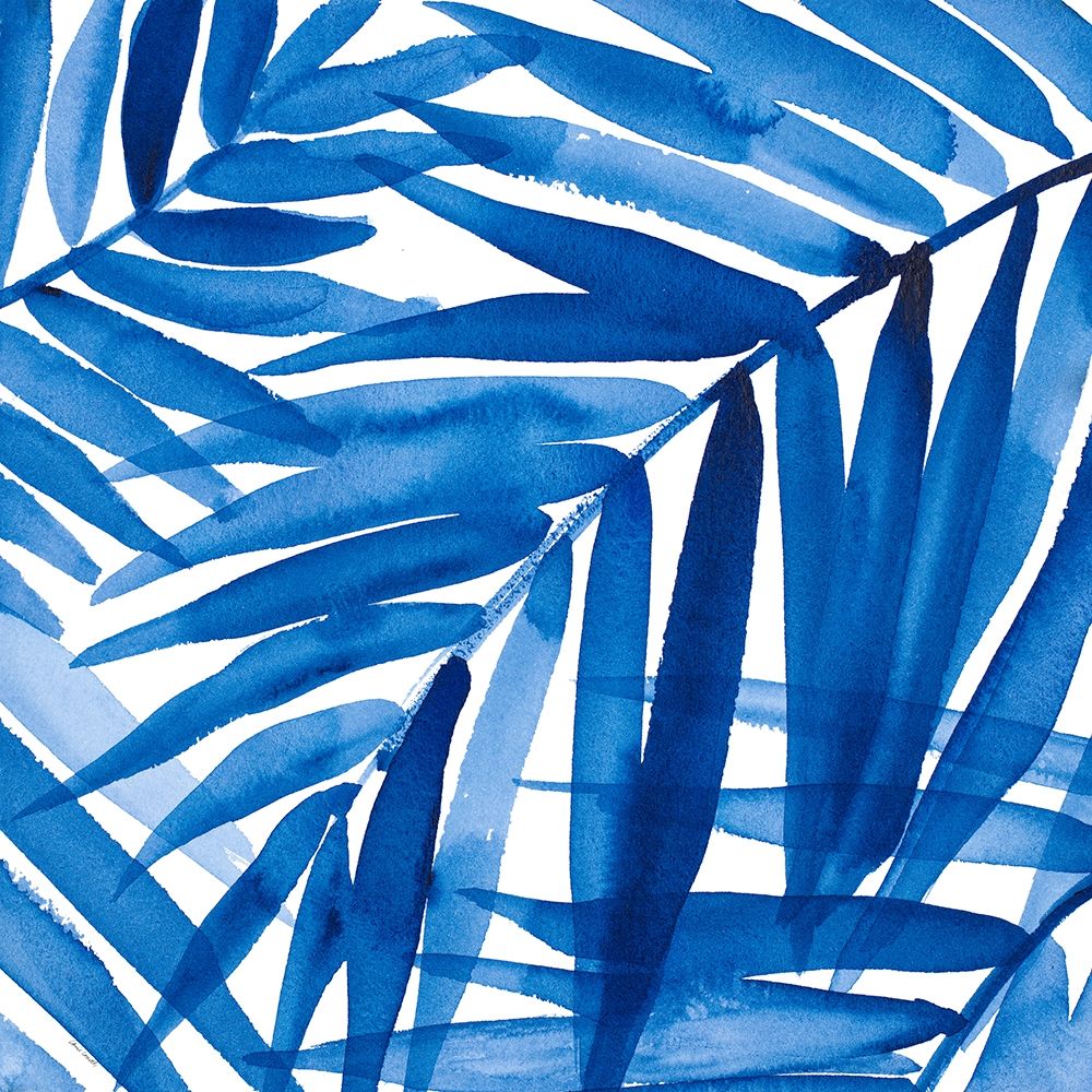 Art Print: Blue Palm Design II