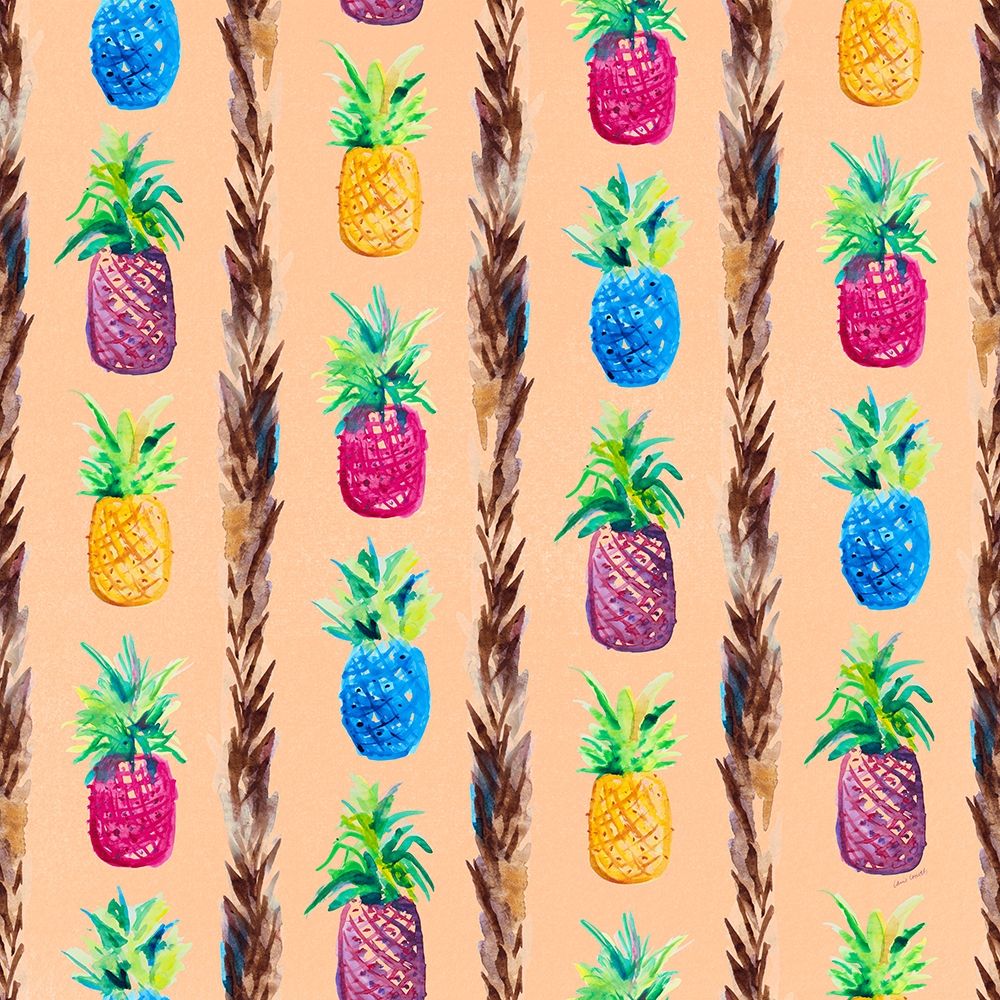Wall Art Painting id:309833, Name: Pineapple Jam Pattern, Artist: Loreth, Lanie