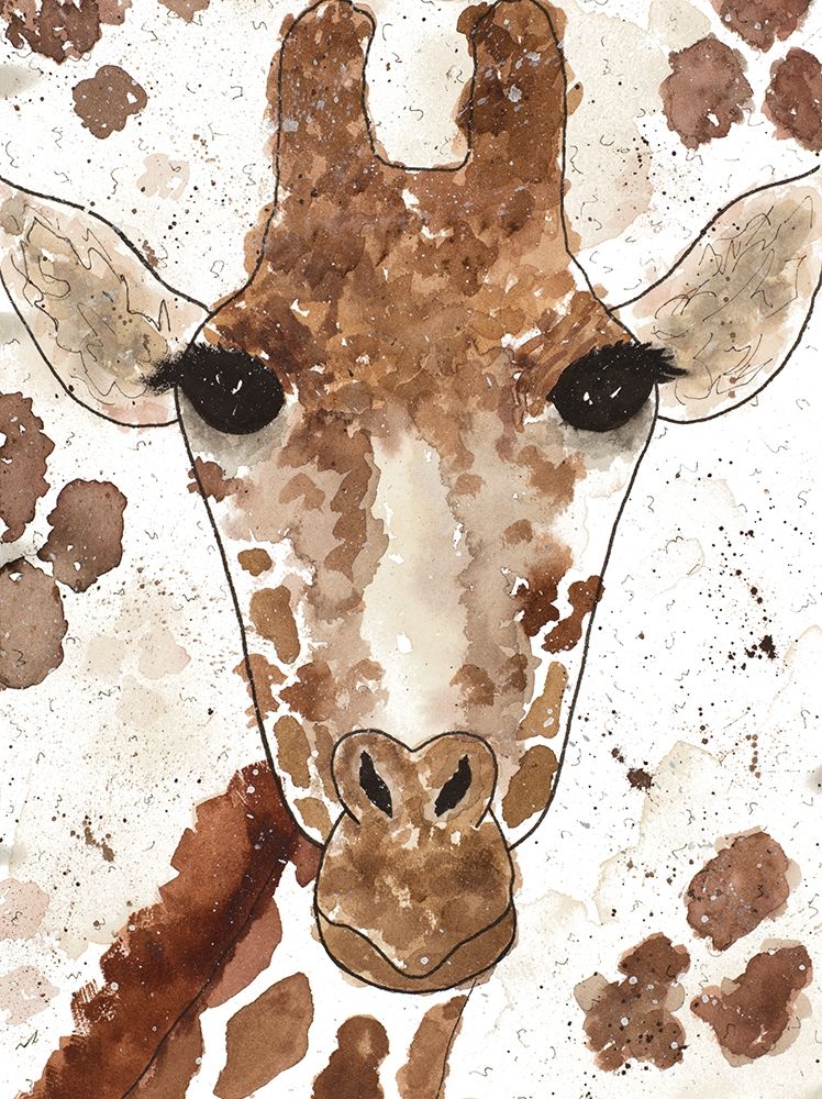Art Print: Giraffe Face